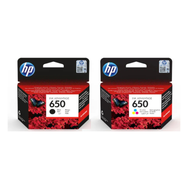 Cartouche HP 650 Noir et Multicouleur